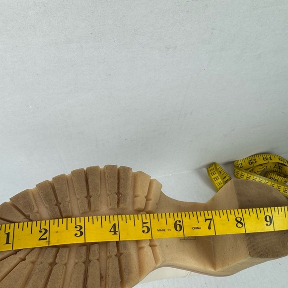 Dolce Vita Women's Caster Size 9Ivory Soft Leather Platform Ankle Boots - Picture 11 of 12